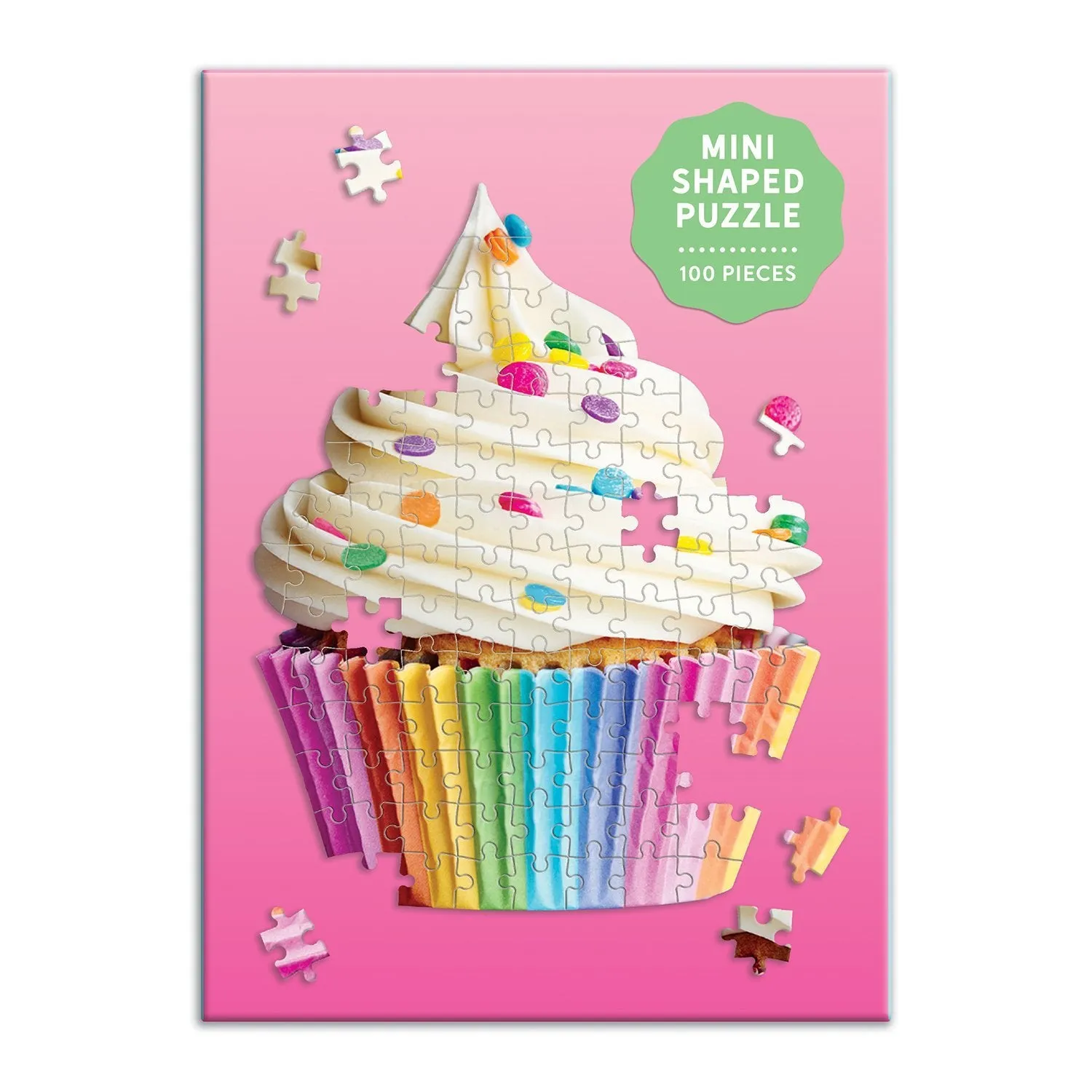 YOU'RE SWEET CUPCAKE 100 PIECE MINI SHAPED JIGSAW PUZZLE